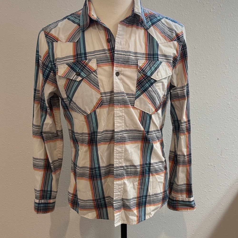Wrangler Multicolor Plaid Button-Down Shirt